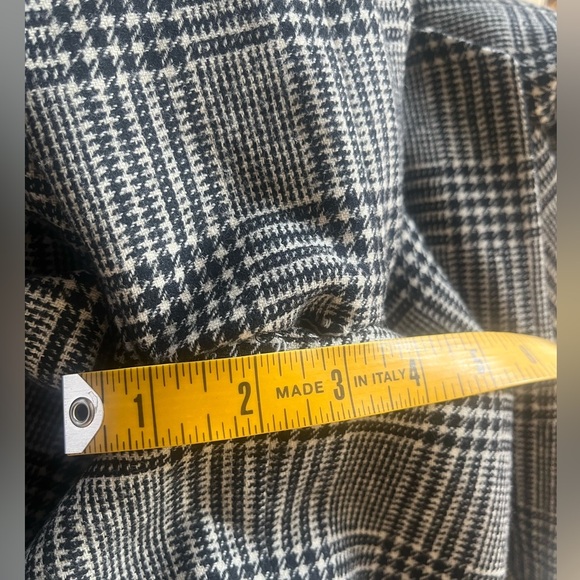 Pendleton vintage black and white plaid 100% pure virgin wool Blazer, size 10 - Picture 3 of 9